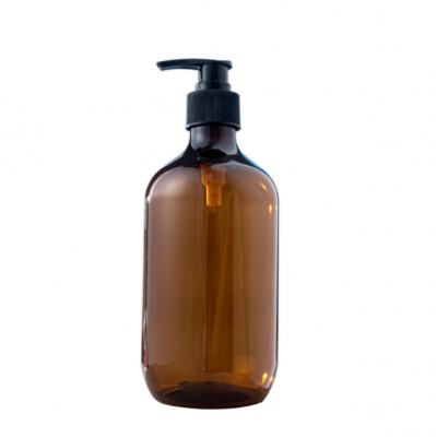 Round Cosmetic Bottle With Lotion Pump